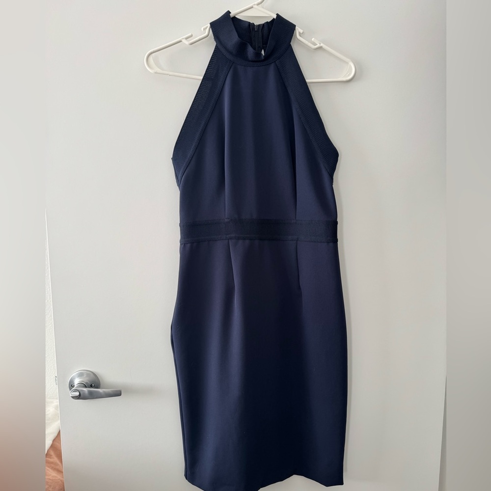 H&M Navy Halter Knee length Dress